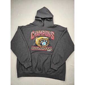 Retro 2021 Atlanta Braves MLB Baseball World Series Champions Ring Hoodie L